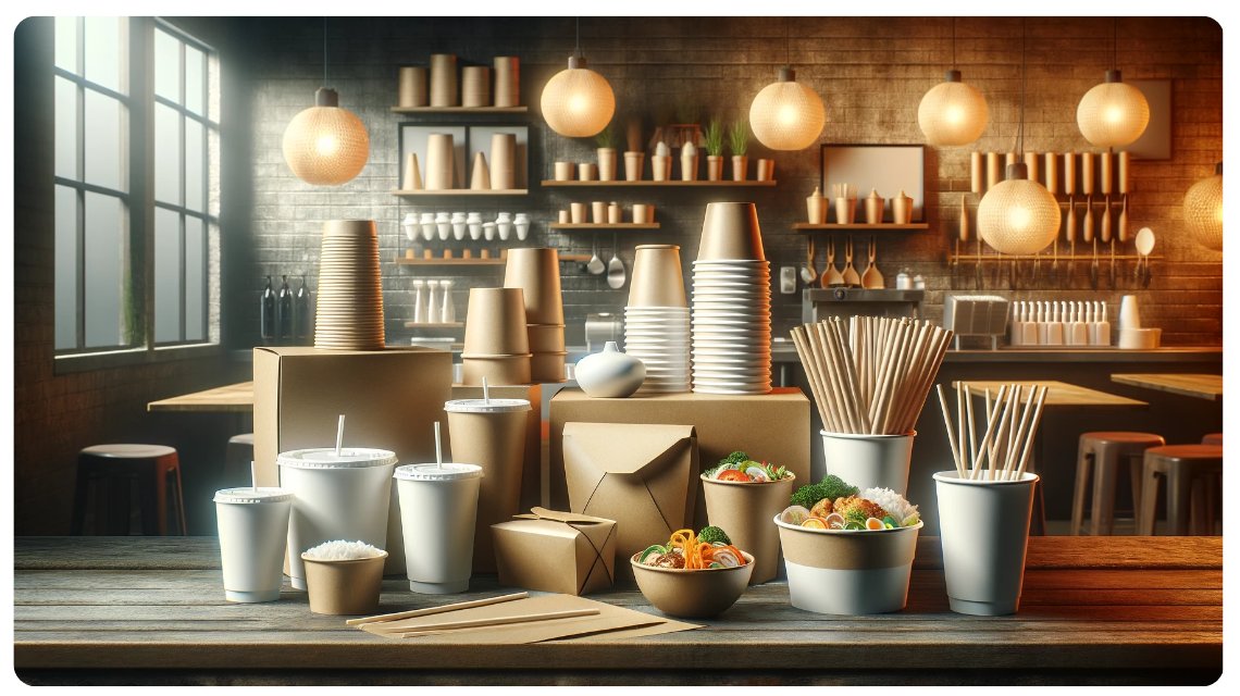 Eco-friendly Container Bowl packaging with shrimps vegetables and rice inside