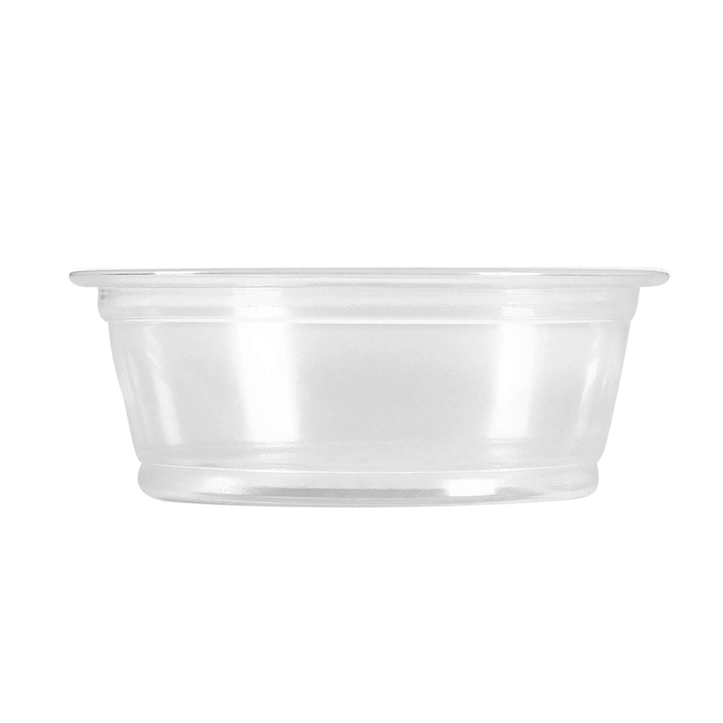 XT 1.5oz PP Clear Sauce Cup Portion Cup | 62mm Top (Base Only) - 2500 Pcs