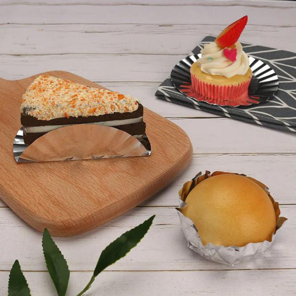 102/11 | 3.7" Aluminum Foil Tart Shell Baking Cup - With Food