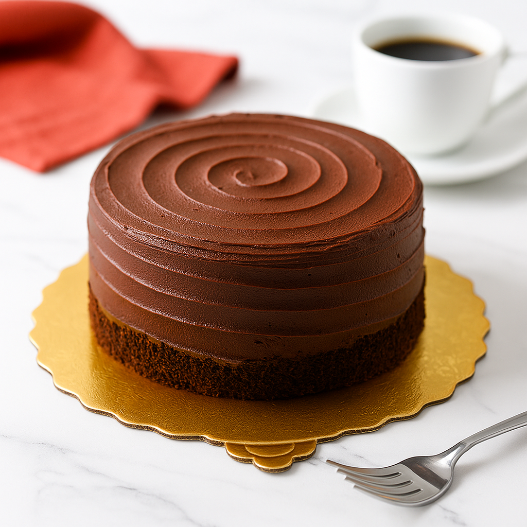 10" Double-Sided Golden & Silver Round Cake Paper Pad W/ Handle