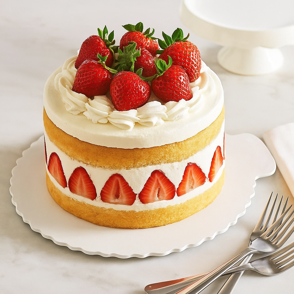 11.4" White Round Cake Paper Pad W/ Handle