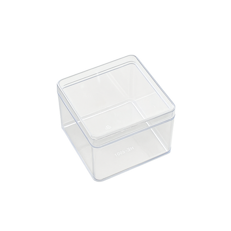 11oz Square Clear Cake Container W/ Lid | 3.35x3.35x2.56" - 300 Sets