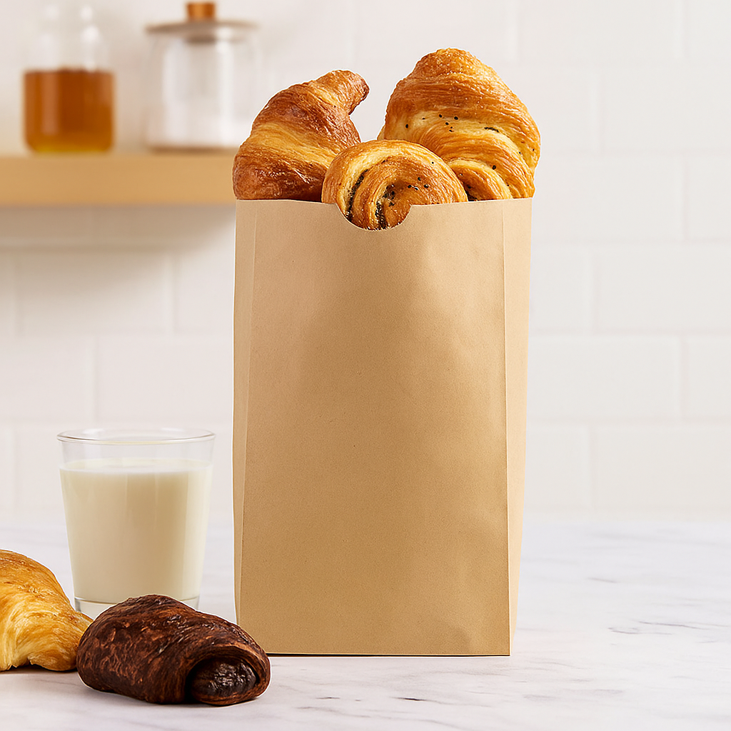 12lb Paper Kraft Bakery Bag | 7.25x4.125x13.5"