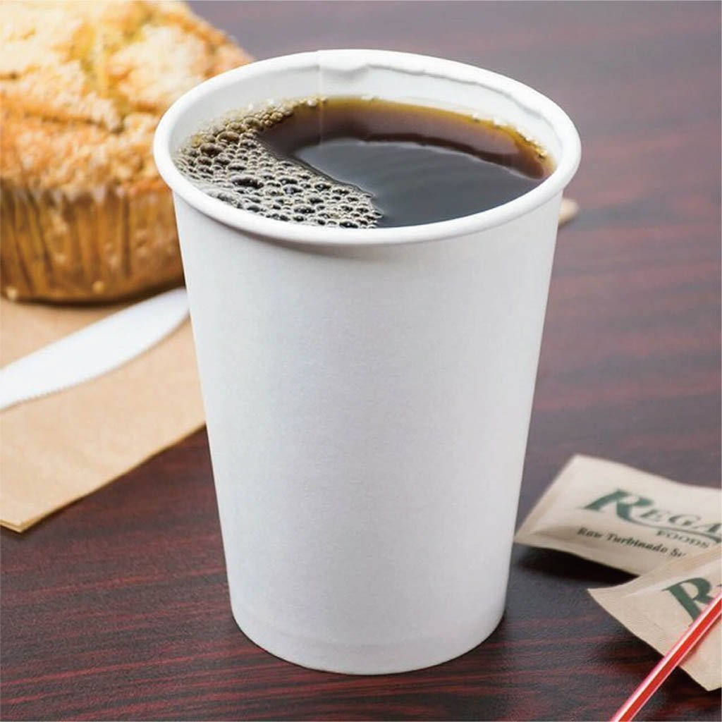 12oz Eco-friendly White Round Hot Paper Cup - 1000 Pcs - HD Plastic Product (Canada). Inc