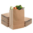 Recyclable Paper Kraft Bag With No Handle with groceries