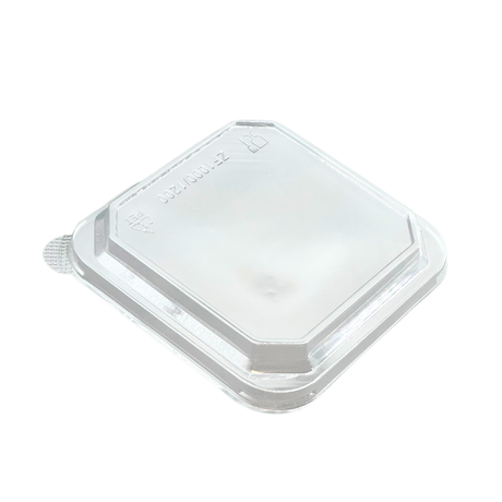 159x159mm AFP Anti-Fog Clear Square PET Lid | Fit 1000S/1200S Container (Lid Only) - 300 Pcs