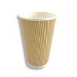 16oz Ripple Wall Kraft Paper Cup - 500 Pcs-front