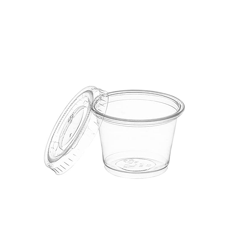 Couvercle à sauce PET XT 45 mm | Tasse à sauce en PP Fit XT 1oz (couvercle uniquement) - 2500 pièces