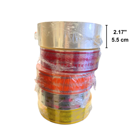 Film plastique coloré de 2,17" (couleur aléatoire) - 1 rouleau