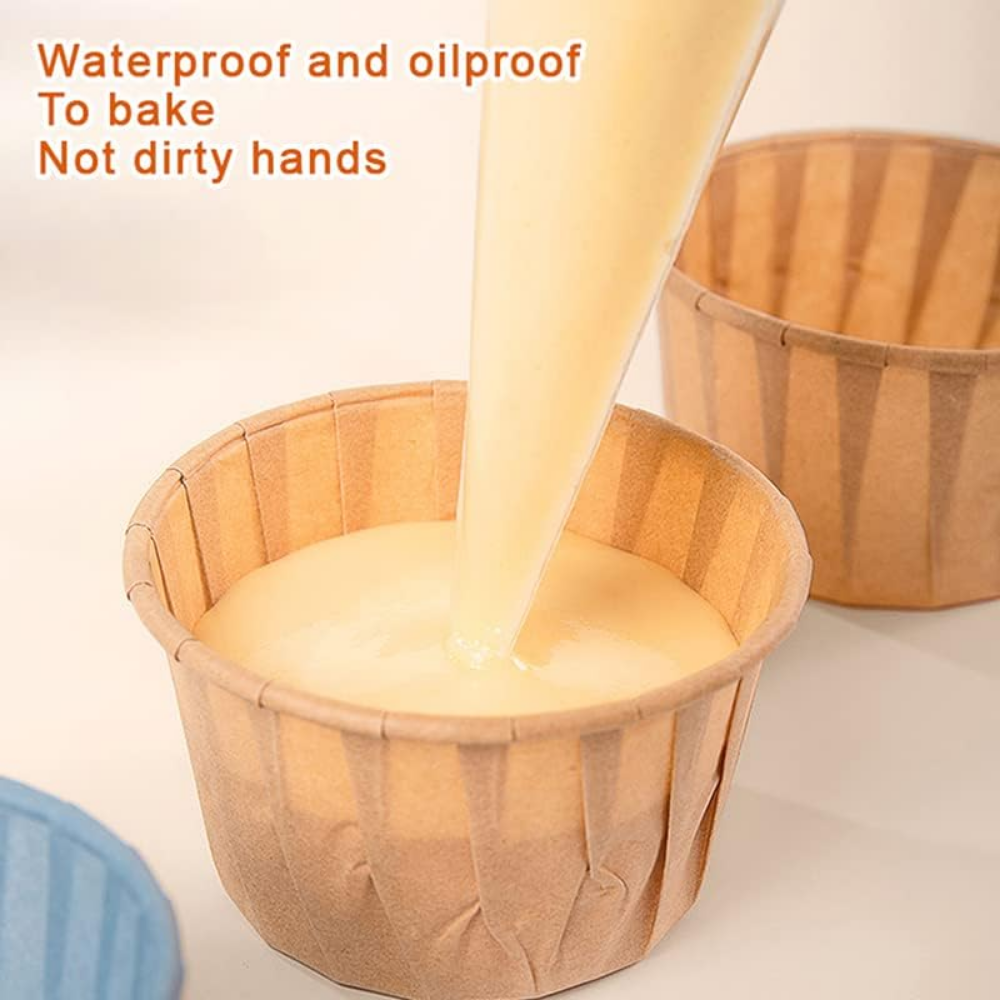 2.56" Kraft Baking Paper Cup | Muffin Cupcake Liner - feature