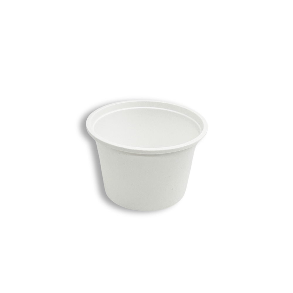 250P | 8oz Microwaveable PP White Round Bowl (Base Only)