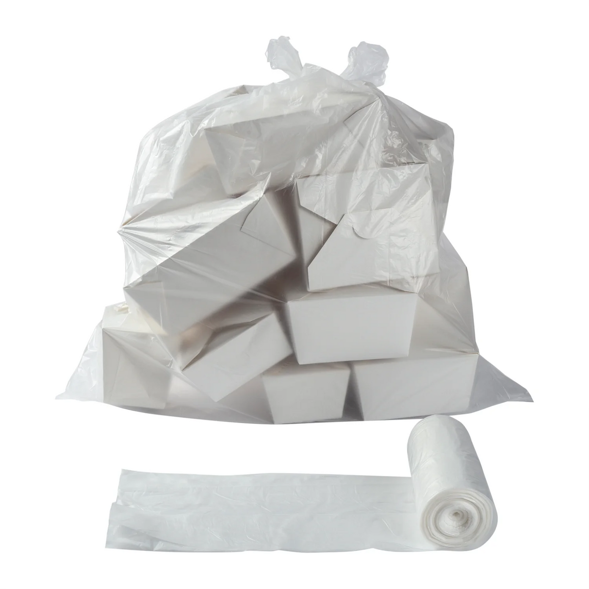 #334430 | 26x36" X-Strong Clear Garbage Bag - 200 Pcs