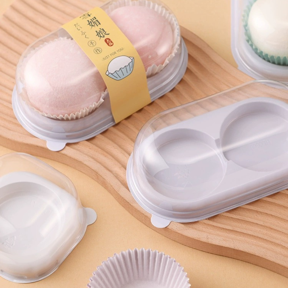 moon cake paper desert box with lids sweet 6 compartment food