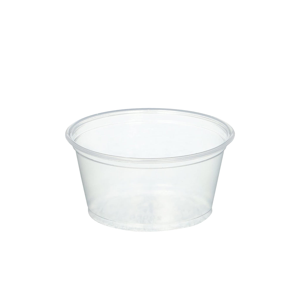 Gobelet à sauce transparent XT 2 oz en PP | Dessus de 62 mm (base uniquement) - 2 500 pièces