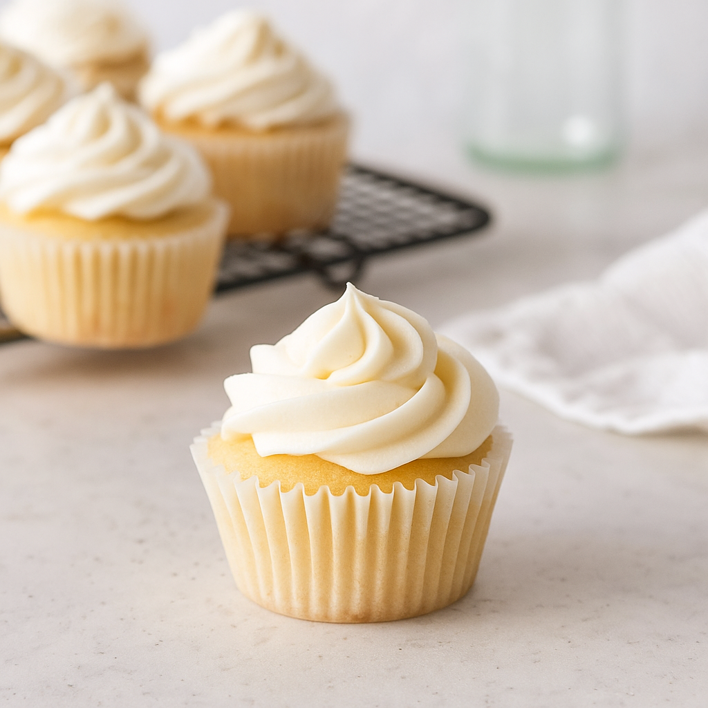 3.25" White Round Baking Paper Cup in use