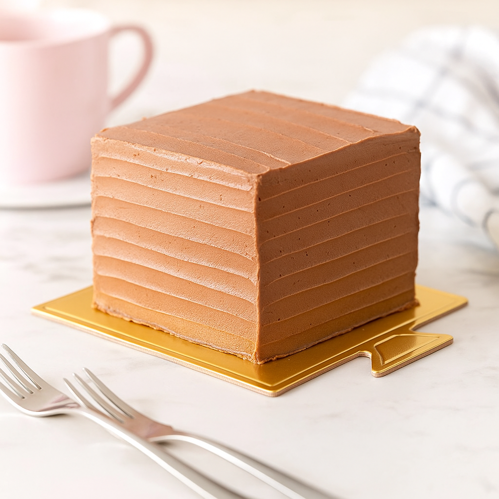 3.54x3.54" Golden Square Cake Paper Pad W/ Handle