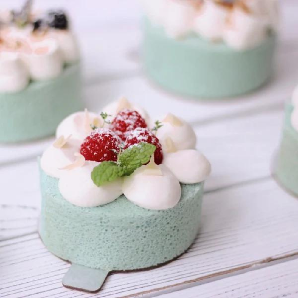 3.5" Golden Round Cake Paper Pad - with round cake