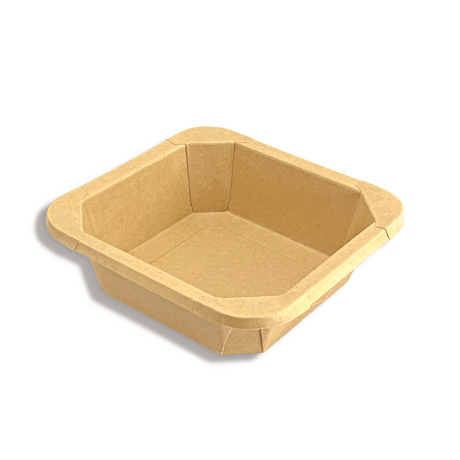 #300S | 10oz Eco-friendly Kraft Square Paper Container (Base Only)