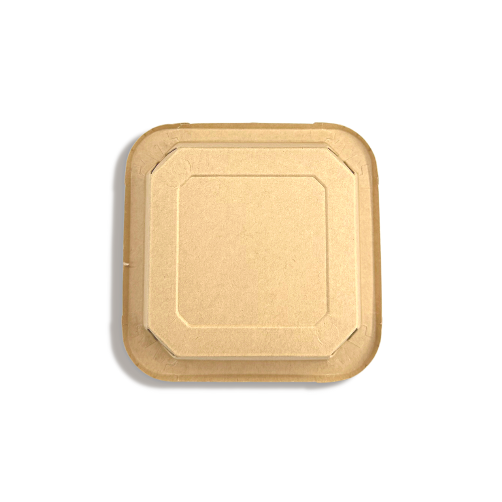 #300S | 10oz Eco-friendly Kraft Square Paper Container (Base Only) -bottom