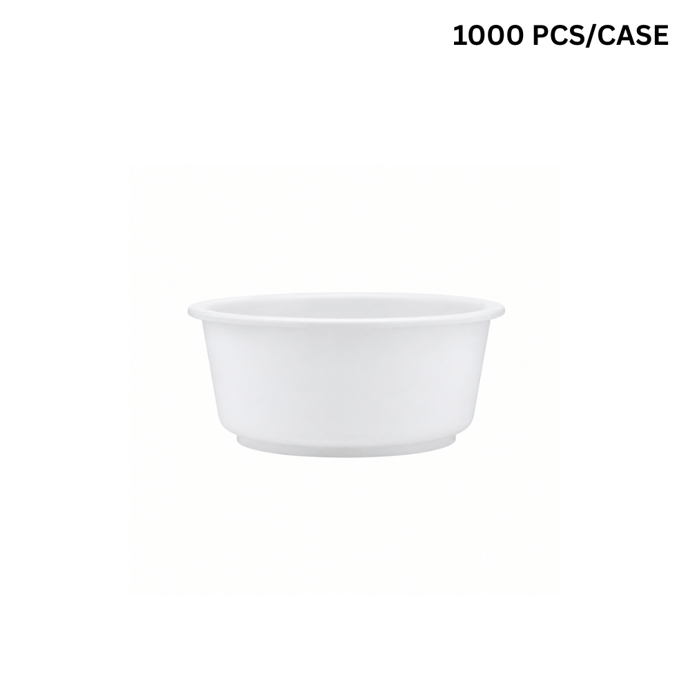 360FBM | 12oz Microwaveable PP White Round Bowl | 120mm Top (Base Only)-1000pcs
