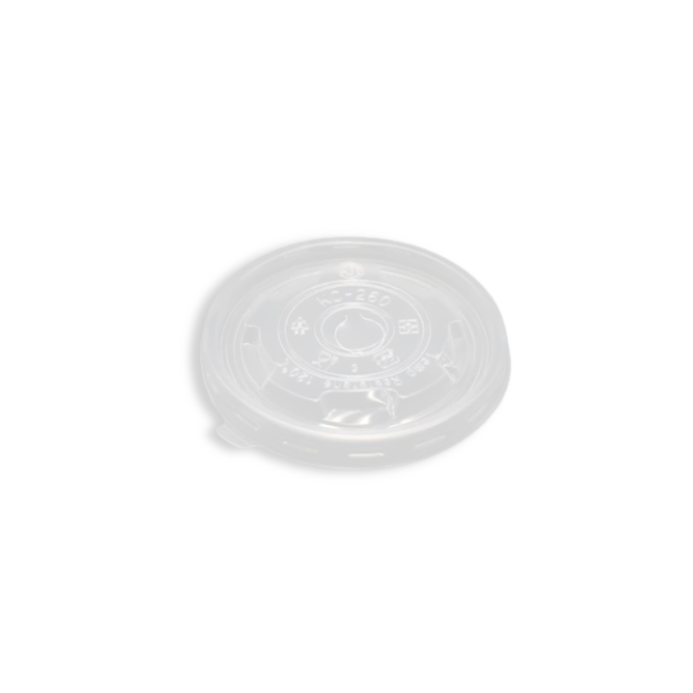 JC95 | 95mm PP Clear Round Vented Lid | Fit 250P Bowl/PPC-500/PPC-750 (Lid Only)