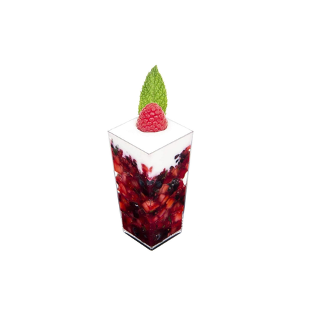 3oz Clear Trapezoid Mini Mousse Cup Dessert Cup - 1000 pcs