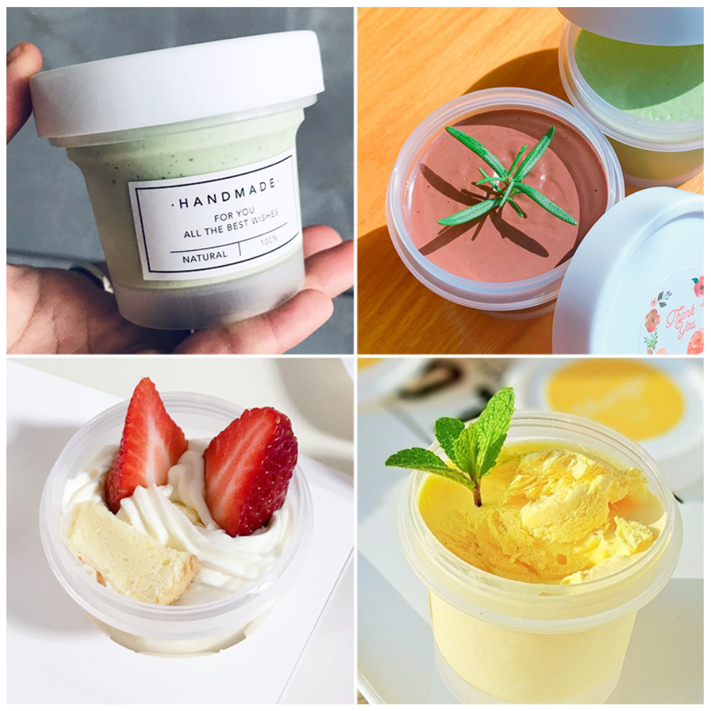 3oz Frosted Dessert Cup W/ White Cup - Different use