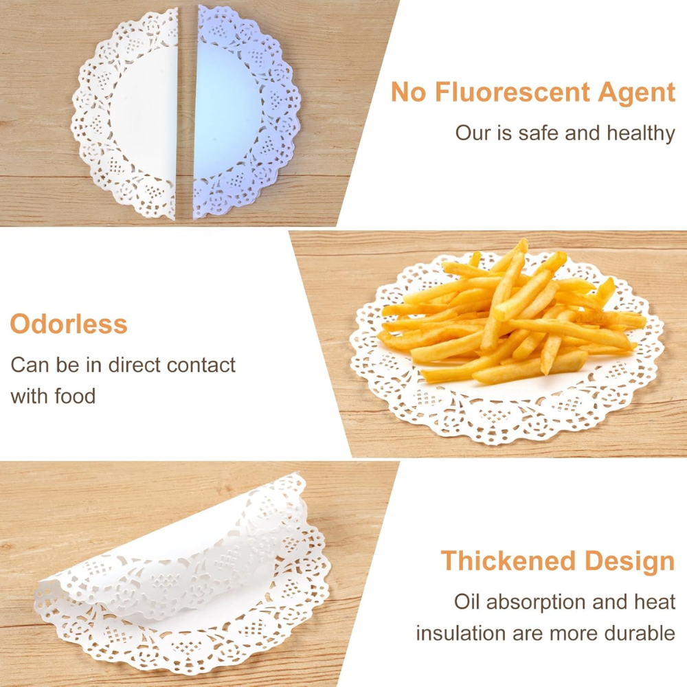 Papier vapeur rond antiadhésif 5,5" | Doublures pour friteuse à air - 10 000 pièces