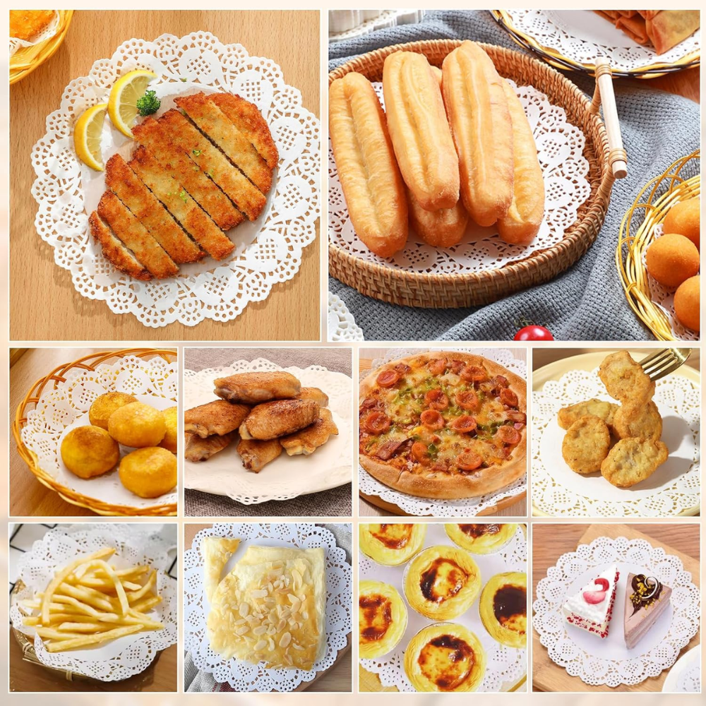 Papier vapeur rond antiadhésif 5,5" | Doublures pour friteuse à air - 10 000 pièces