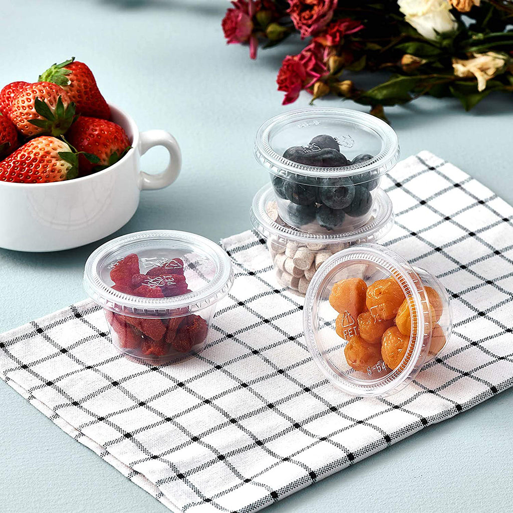 Gobelet à sauce transparent XT 4 oz en PP | Dessus de 75 mm (base uniquement) - 2 500 pièces