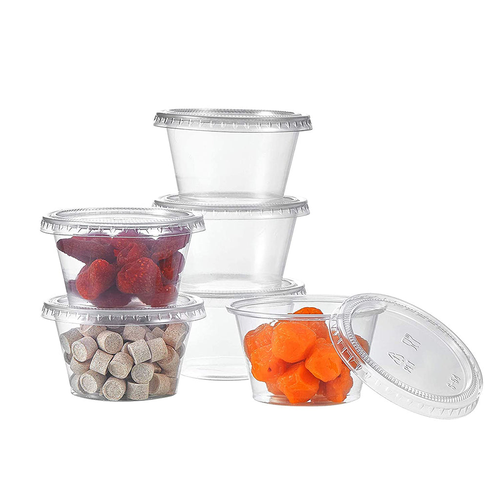 Gobelet à sauce transparent XT 4 oz en PP | Dessus de 75 mm (base uniquement) - 2 500 pièces