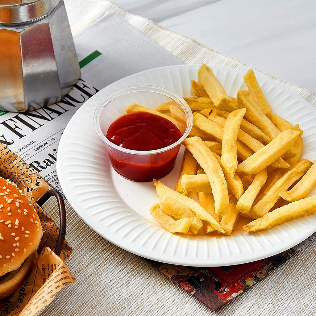 Gobelet à sauce transparent XT 4 oz en PP | Dessus de 75 mm (base uniquement) - 2 500 pièces