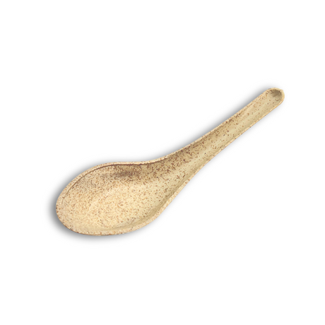 5.43" Corn Starch Bio Asian Soup Spoon - 1000 Pcs