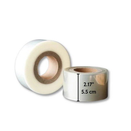 5.5cm Plastic Clear Cake Wrap Film - size