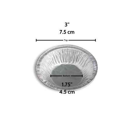 50/14 | 3" Aluminum Foil Egg Tart Mold Baking Cup