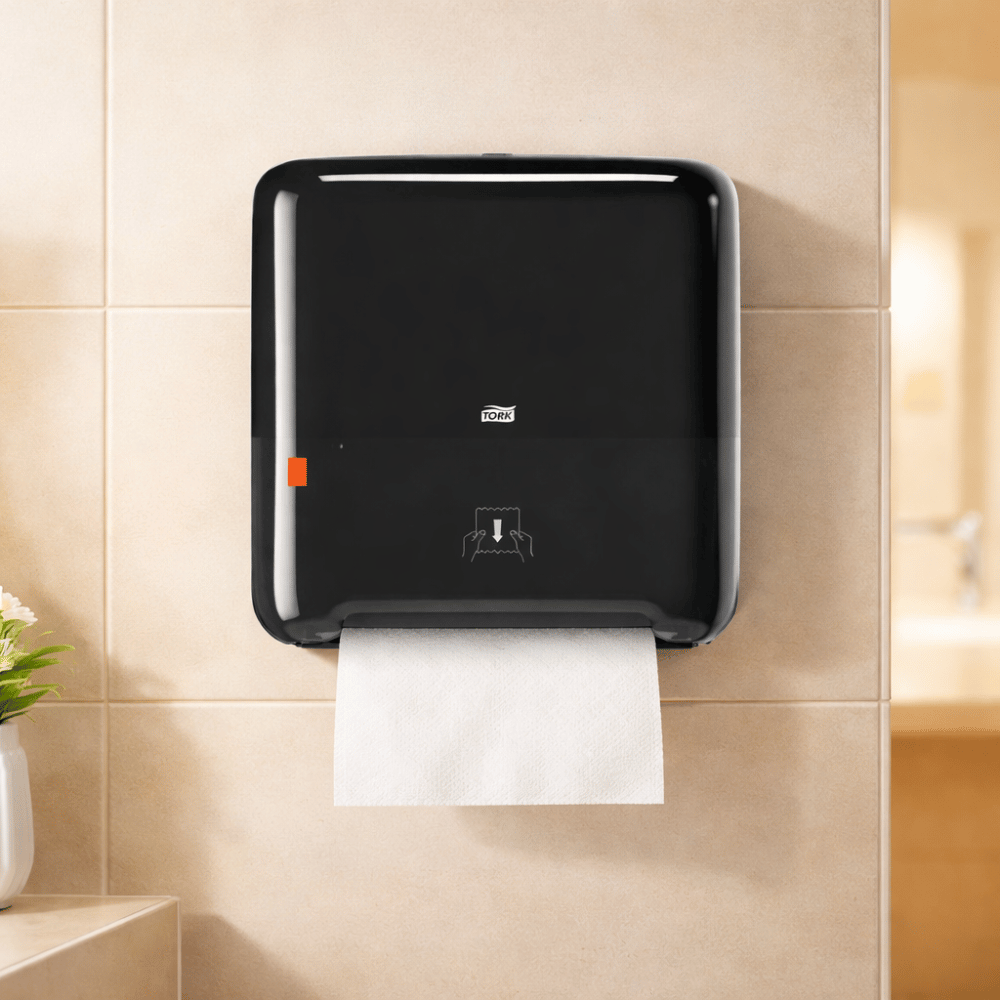 5510282 Matic Hand Towel Roll Dispenser - Black | Elevation Design