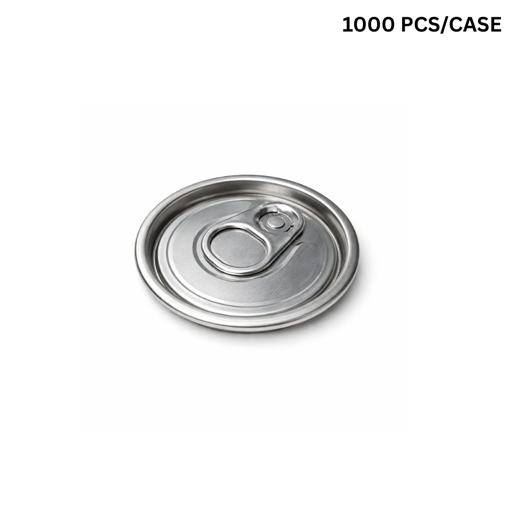 55mm Full-Open Pull Tab Lid | Fit 55mm Top Can-Shaped PET Cup (Lid Only) - 1000 pcs