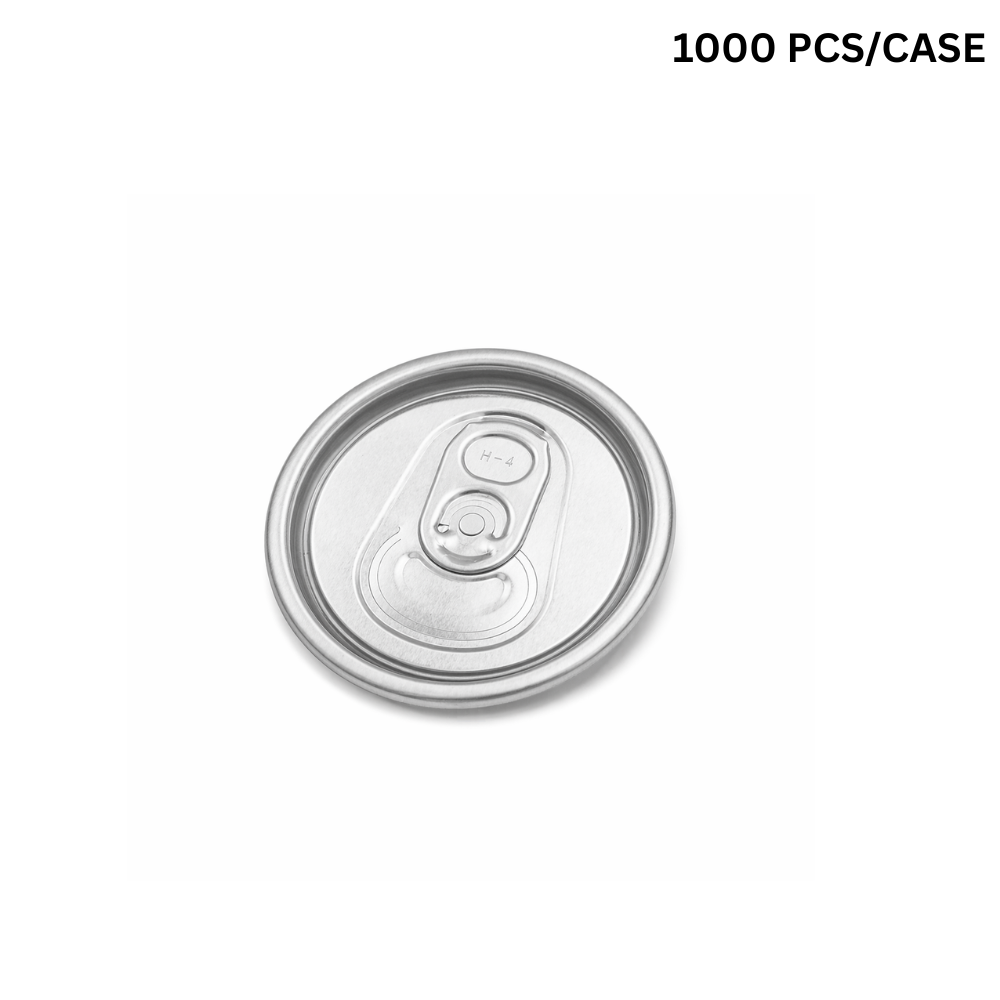 55mm Half-Open Pull Tab Lid | Fit 55mm Top Can-Shaped PET Cup (Lid Only)-1000pcs