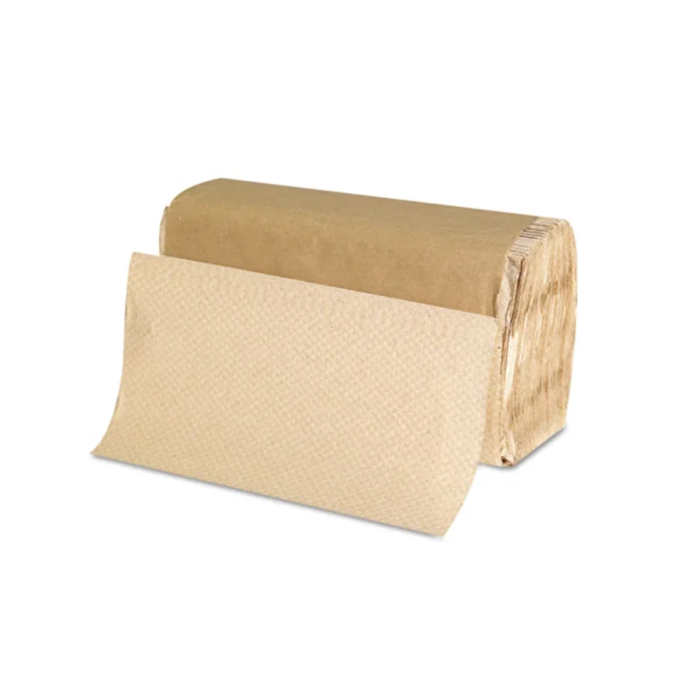 57760362 | 9x9" DuraPlus Single Fold Kraft Paper Hand Towel - 4000 Pcs
