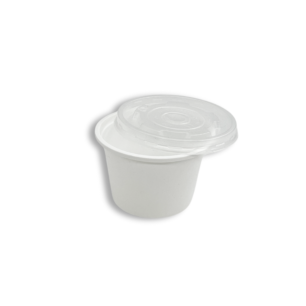 JC95 | 95mm PP Clear Round Vented Lid | Fit 250P Bowl/PPC-500/PPC-750 (Lid Only)