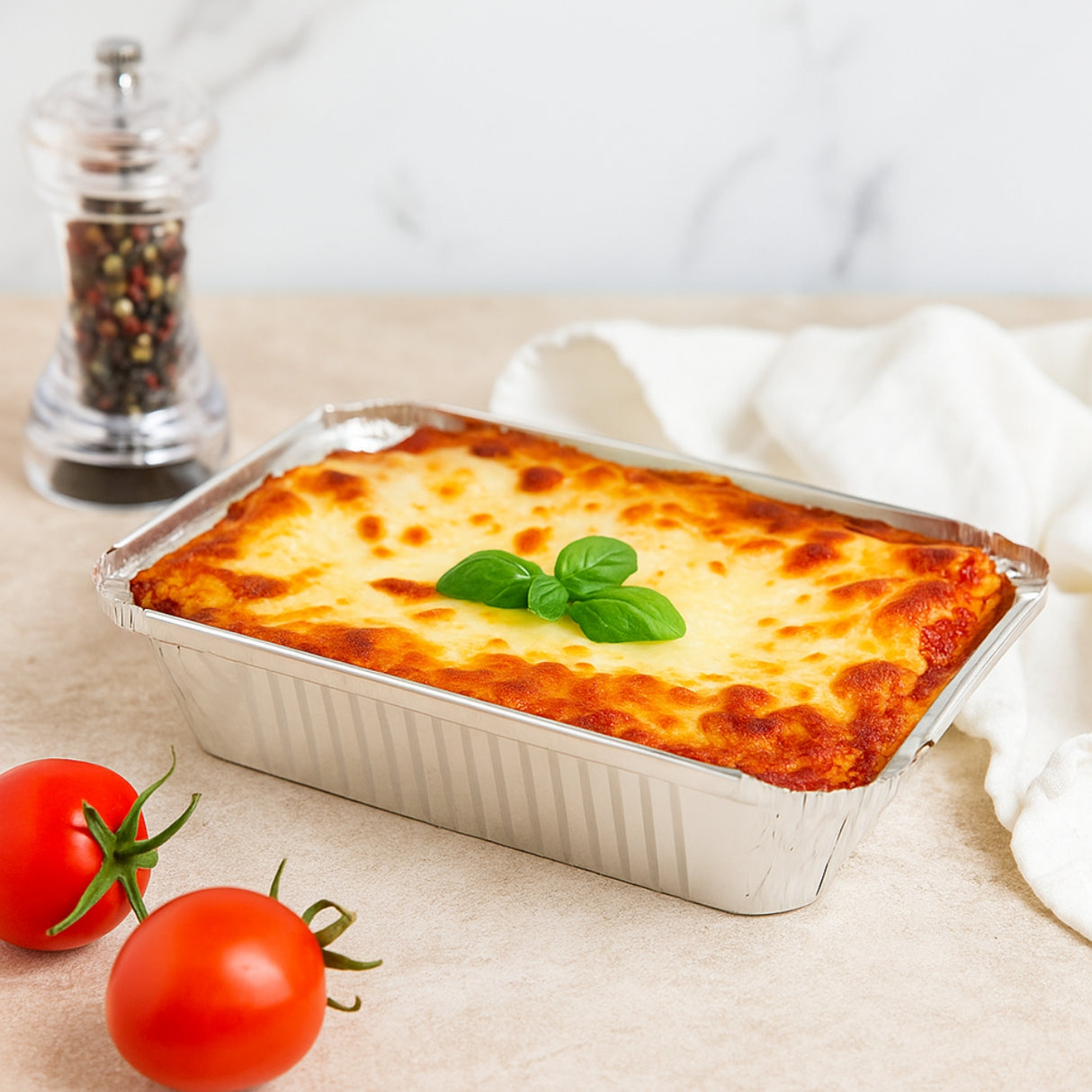 #51020-G | 8x5" Aluminum Foil Container Baking Foil Pan (Base Only) - 500 Pcs - HD Bio Packaging