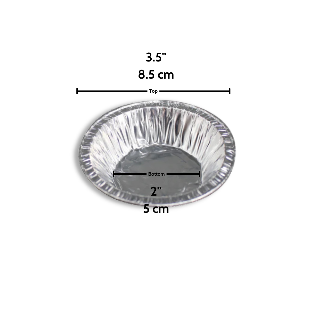 71/23 | 3.5" Aluminum Foil Egg Tart Mold Baking Cup