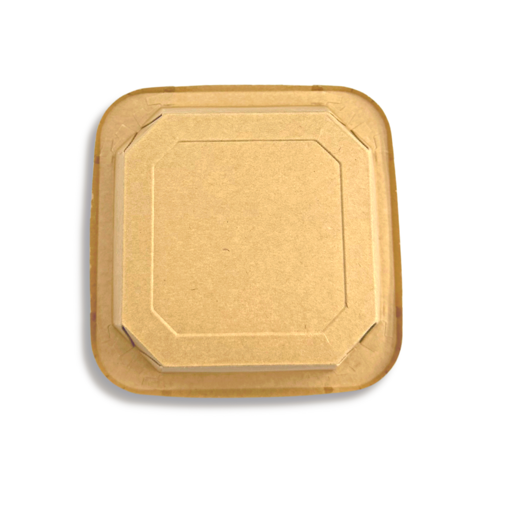 #750S | 25oz Eco-friendly Kraft Square Paper Container (Base Only) - bottom