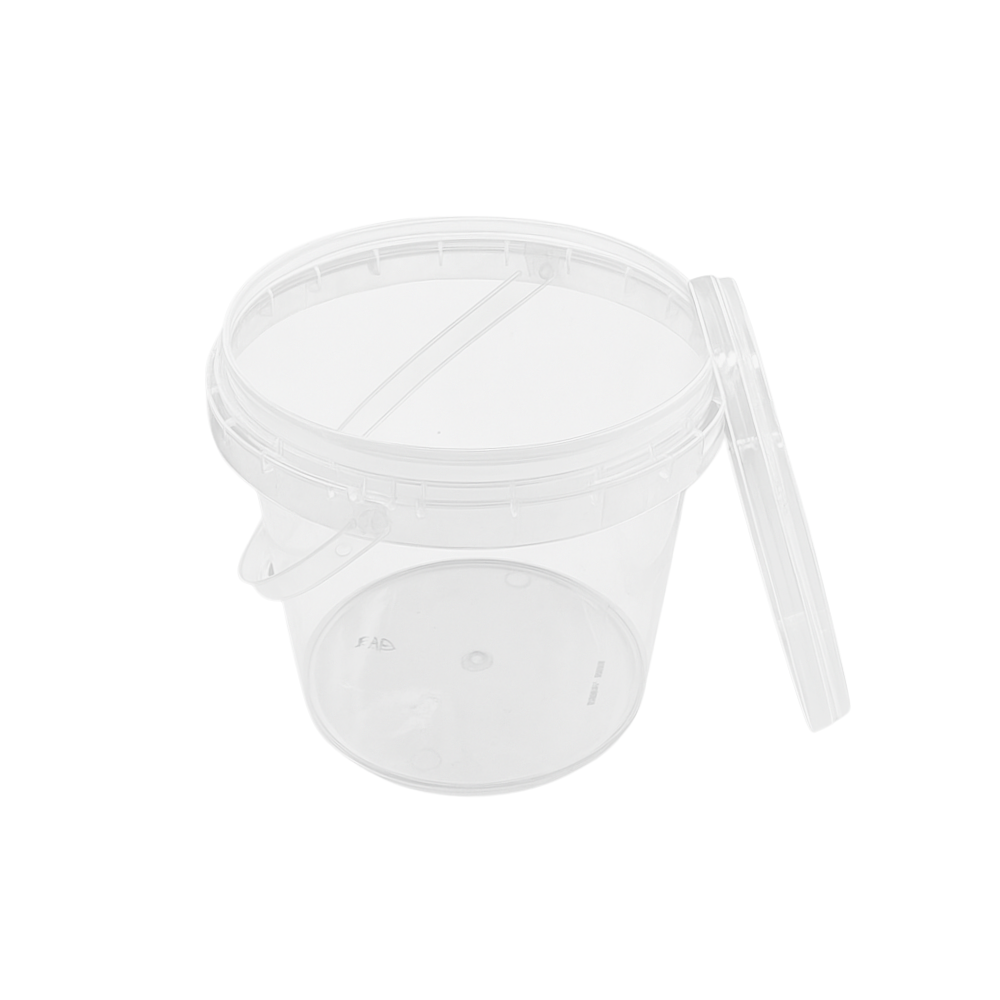 750ml Takeout Plastic Drink Buckets with Lid (PP) - 200 Pcs-display