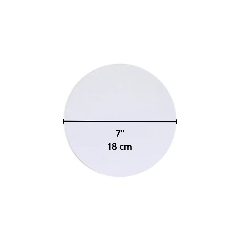 7" Heavy Duty White Round Paper Lid | Fit 7" Foil Container (Lid Only) - size