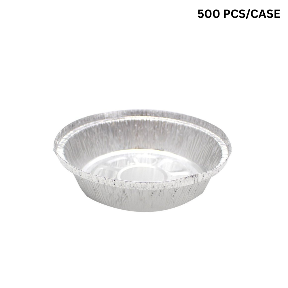 7" Silver Round Aluminum Foil Container (Base Only)