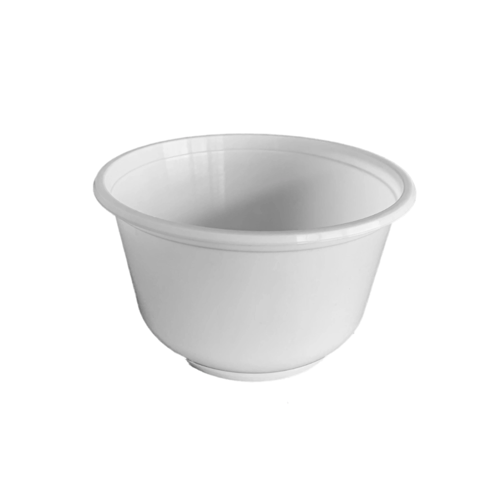 850FBM | 28oz Microwaveable PP White Round Bowl (Base Only) - 600 Pcs