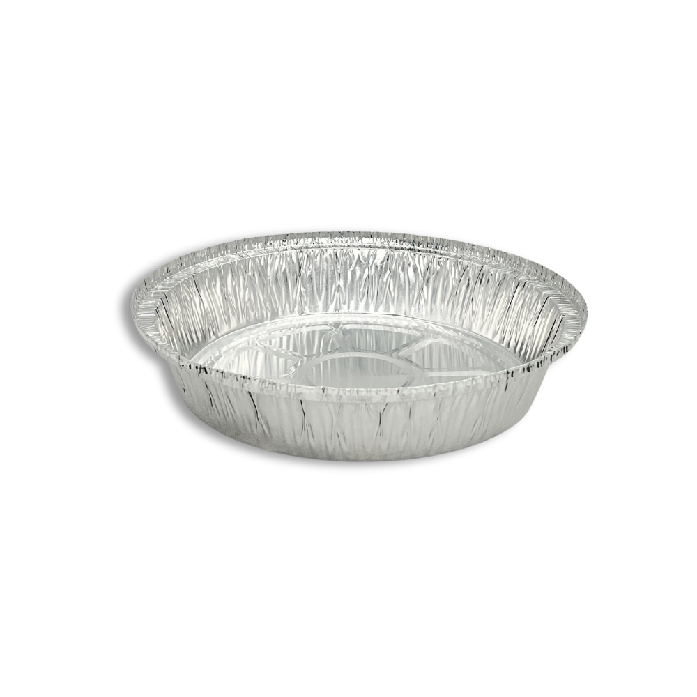 8" Silver Round Aluminum Foil Container (Base Only)