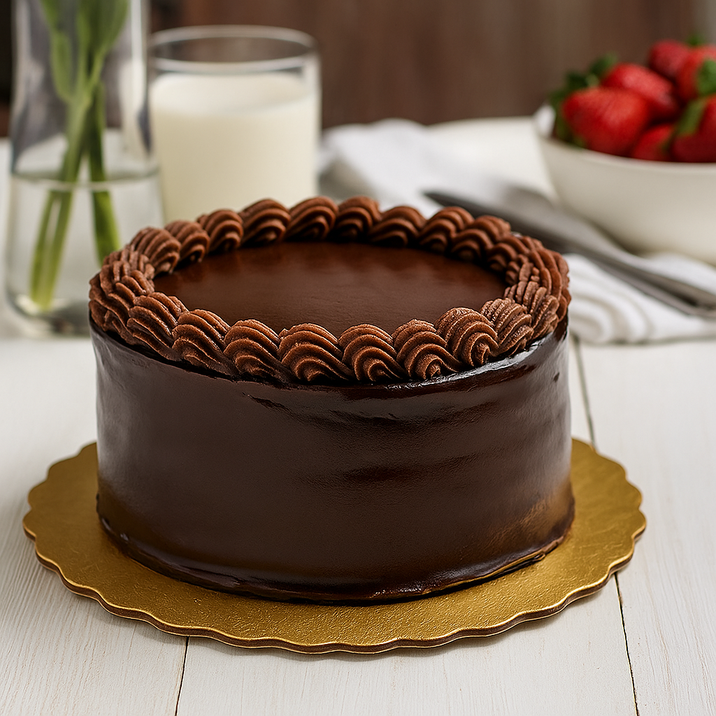 8" Double-Sided Golden & Silver Round Thick Cake Paper Pad