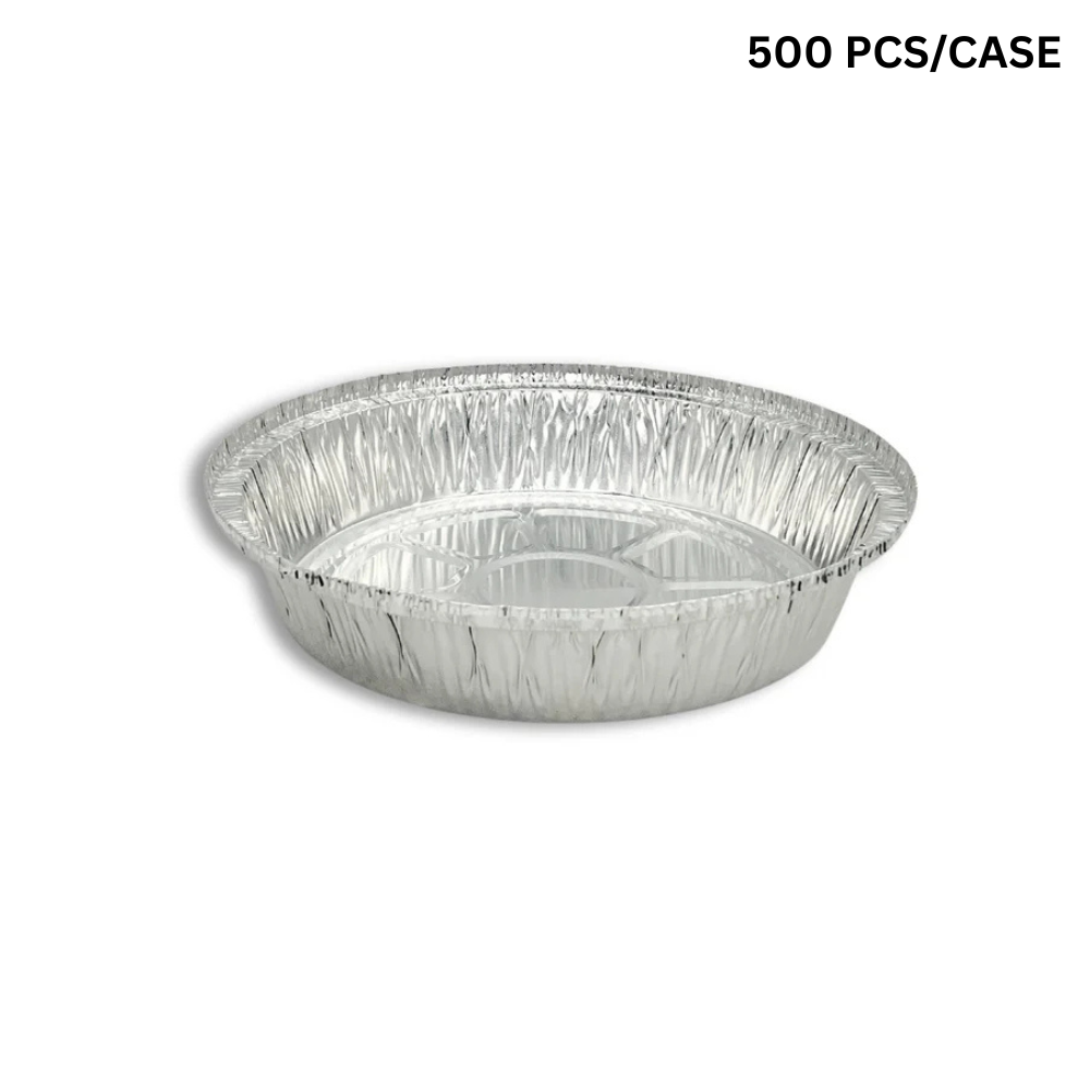 8" Silver Round Aluminum Foil Container (Base Only)